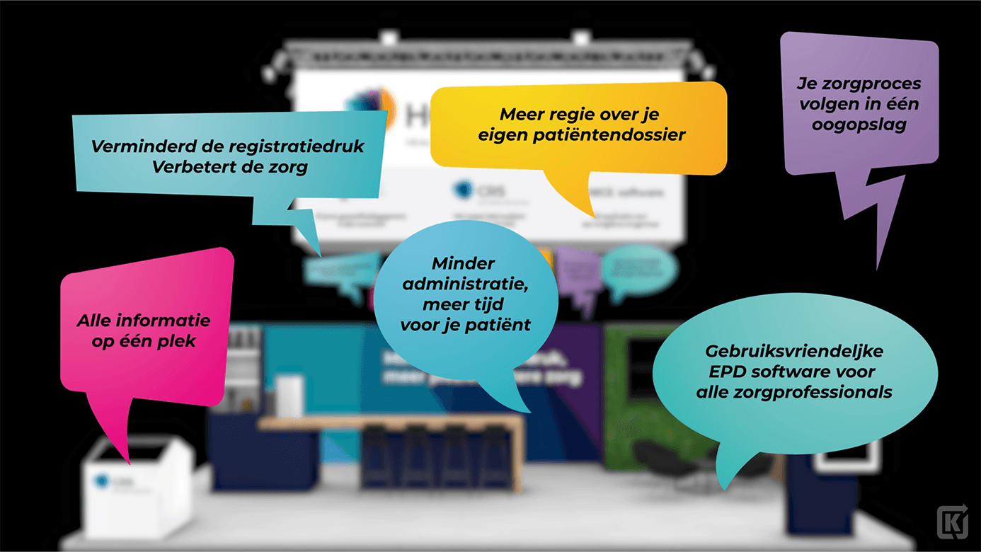 Projectbeeld van HCI Beursstand