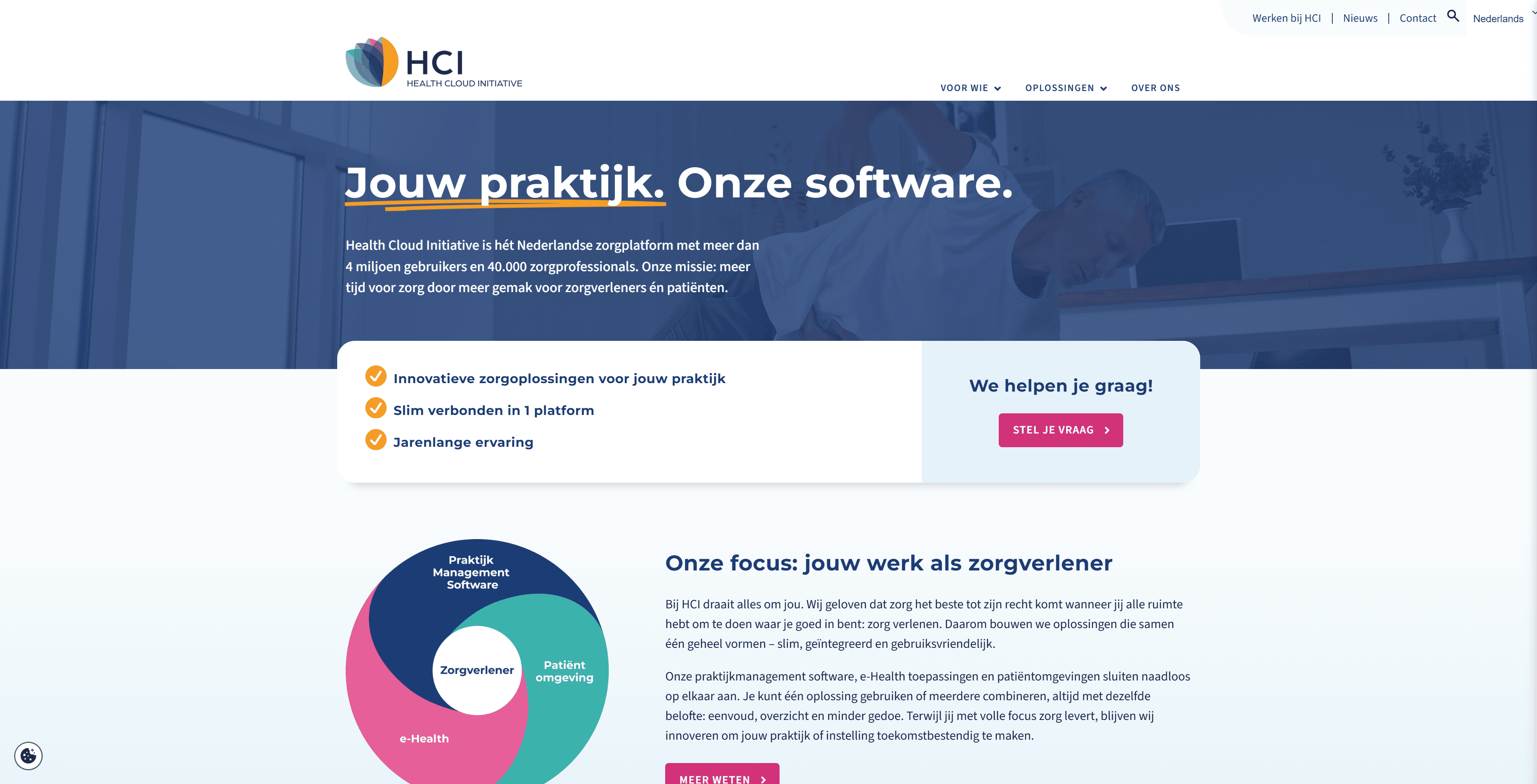Projectbeeld van HCI-Software